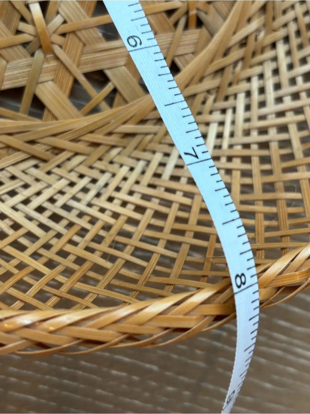 Natural Woven Rattan Round Basket Set - Brown